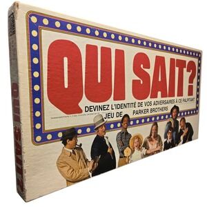 PARKER BROTHERS Qui Sait French Edition Guessing Game Board Game Complete 1976